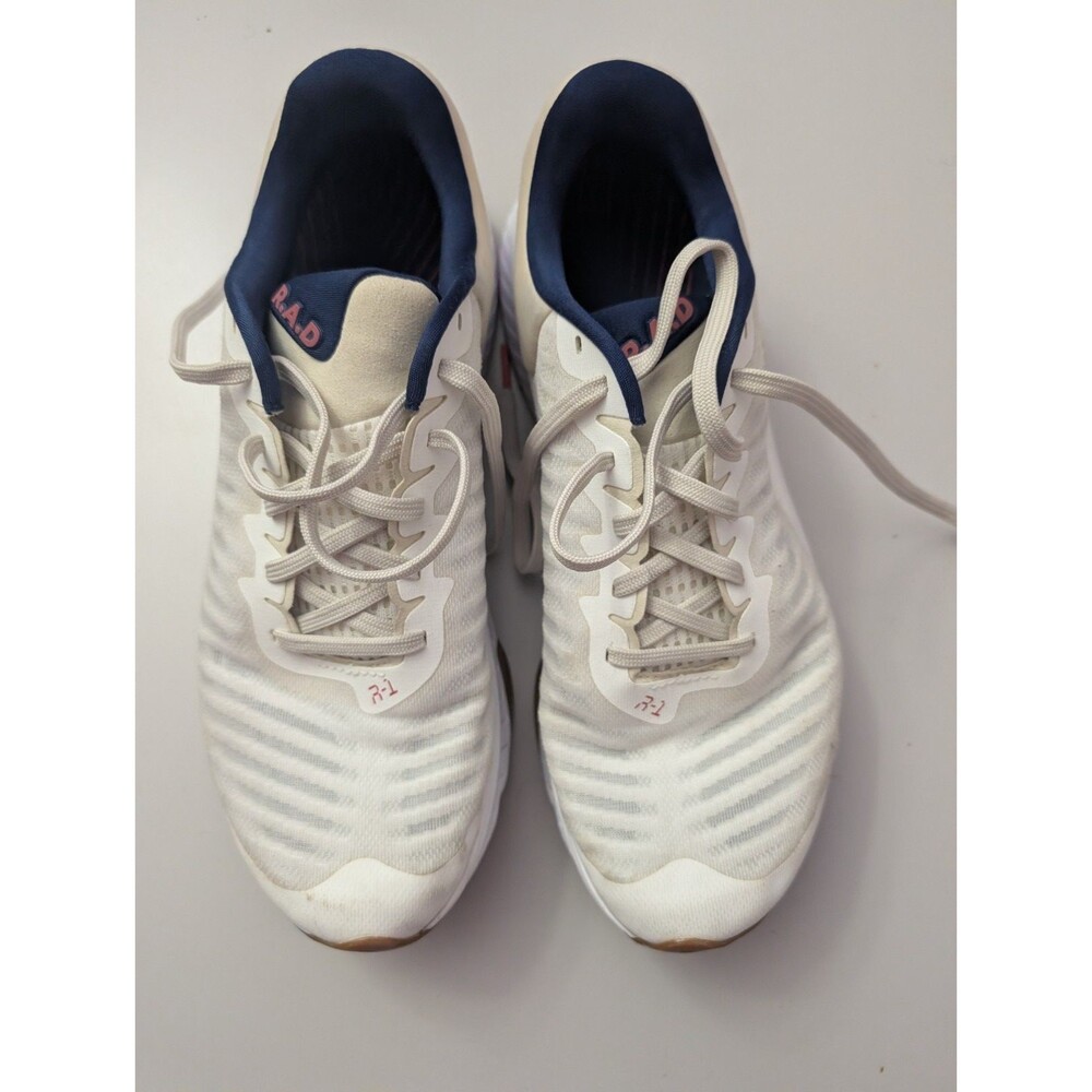 RAD R-1 Training Running Shoes White Blue Sugarcane Men's Size 10 R1WHC-100